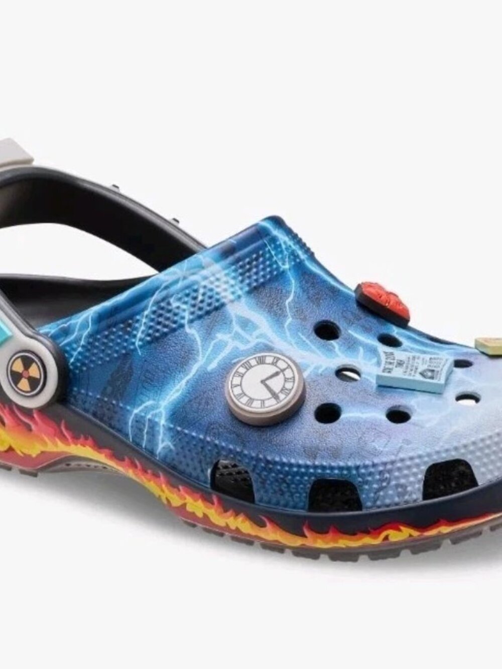 Crocs Back to The Future Classic Clogs Jibbitz Light Up Size 9M - (211503-90H)